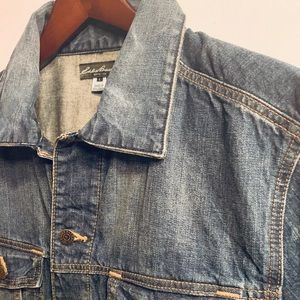 Eddie Bauer distressed denim jacket ,vintage